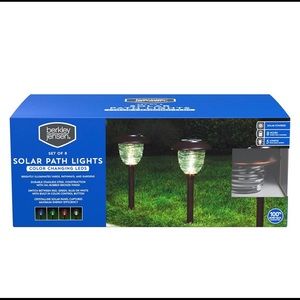 Berkeley Jensen LED Solar Color Lights 8pk  Bronze